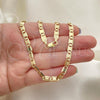 Oro Laminado Basic Necklace, Gold Filled Style Polished, Golden Finish, 04.63.1338.24