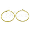 Oro Laminado Large Hoop, Gold Filled Style Polished, Golden Finish, 02.93.0004.50