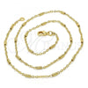 Oro Laminado Basic Necklace, Gold Filled Style Polished, Golden Finish, 04.318.0002.18