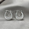 Sterling Silver Small Hoop, Polished, Silver Finish, 02.395.0009.20