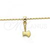 Oro Laminado Pendant Necklace, Gold Filled Style Polished, Golden Finish, 04.242.0086.24