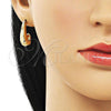 Oro Laminado Stud Earring, Gold Filled Style Polished, Golden Finish, 02.156.0669