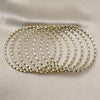 Oro Laminado Semanario Bangle, Gold Filled Style Polished, Golden Finish, 07.213.0018.05