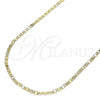 Oro Laminado Basic Necklace, Gold Filled Style Mariner Design, Polished, Golden Finish, 04.213.0051.18