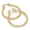 Oro Laminado Medium Hoop, Gold Filled Style Polished, Golden Finish, 5.134.011.25
