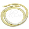 Oro Laminado Basic Necklace, Gold Filled Style Herringbone Design, Polished, Golden Finish, 04.213.0143.20