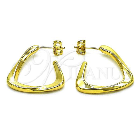 Oro Laminado Medium Hoop, Gold Filled Style Polished, Golden Finish, 02.385.0007.25