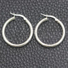 Sterling Silver Small Hoop, Hollow Design, Polished, Silver Finish, 02.389.0185.20