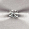 Rhodium Plated Multi Stone Ring, Bow Design, with White Cubic Zirconia, Polished, Rhodium Finish, 01.60.0026.1