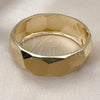 Oro Laminado Individual Bangle, Gold Filled Style Disco Design, Polished, Golden Finish, 07.215.0011.05