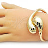 Oro Laminado Individual Bangle, Gold Filled Style Teardrop Design, Polished, Golden Finish, 07.307.0039.05