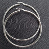 Sterling Silver Large Hoop, Hollow Design, Polished, Silver Finish, 02.389.0185.60