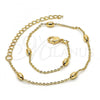 Oro Laminado Fancy Bracelet, Gold Filled Style Polished, Golden Finish, 03.318.0004.08
