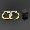 Oro Laminado Small Hoop, Gold Filled Style Diamond Cutting Finish, Golden Finish, 112.018