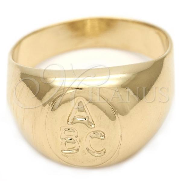 Oro Laminado Elegant Ring, Gold Filled Style Polished, Golden Finish, 01.32.0044.05 (Size 5)