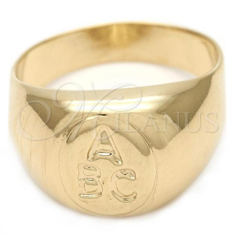 Oro Laminado Elegant Ring, Gold Filled Style Polished, Golden Finish, 01.32.0044.05 (Size 5)