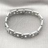 Stainless Steel Solid Bracelet, Polished, Steel Finish, 03.114.0306.2.08