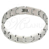 Stainless Steel Solid Bracelet, Polished, Steel Finish, 03.114.0256.3.09