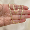 Oro Laminado Basic Necklace, Gold Filled Style Mariner Design, Polished, Golden Finish, 04.213.0107.20