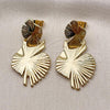 Oro Laminado Stud Earring, Gold Filled Style Polished, Golden Finish, 02.282.0039