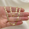 Oro Laminado Basic Necklace, Gold Filled Style Polished, Golden Finish, 04.213.0117.24