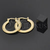 Oro Laminado Small Hoop, Gold Filled Style Diamond Cutting Finish, Golden Finish, 5.147.043