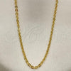 Oro Laminado Basic Necklace, Gold Filled Style Rolo Design, Polished, Golden Finish, 04.65.0181.16