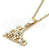 Oro Laminado Fancy Pendant, Gold Filled Style Polished, Golden Finish, 5.181.020