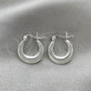 Sterling Silver Small Hoop, Polished, Silver Finish, 02.393.0008.15