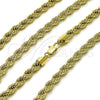 Oro Laminado Basic Necklace, Gold Filled Style Rope Design, Polished, Golden Finish, 04.213.0206.18