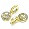 Oro Laminado Huggie Hoop, Gold Filled Style Polished, Golden Finish, 02.341.0080.15