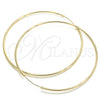 Oro Laminado Extra Large Hoop, Gold Filled Style Polished, Golden Finish, 02.170.0156.80