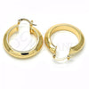 Oro Laminado Medium Hoop, Gold Filled Style Polished, Golden Finish, 02.261.0050.30