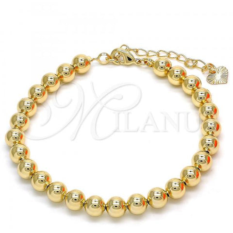 Oro Laminado Fancy Bracelet, Gold Filled Style Polished, Golden Finish, 03.93.0009.07