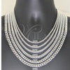 Sterling Silver Basic Anklet, Miami Cuban Design, Polished, Silver Finish, 03.420.0003.10