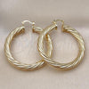 Oro Laminado Large Hoop, Gold Filled Style and Hollow Polished, Golden Finish, 02.170.0347.50