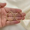 Oro Laminado Small Hoop, Gold Filled Style Polished, Golden Finish, 02.58.0020.30
