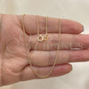 Oro Laminado Basic Necklace, Gold Filled Style Polished, Golden Finish, 04.213.0001.1.18