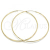 Oro Laminado Extra Large Hoop, Gold Filled Style Polished, Golden Finish, 02.170.0156.80