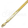 Oro Laminado Basic Necklace, Gold Filled Style Herringbone Design, Polished, Golden Finish, 5.221.007.124