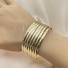 Oro Laminado Semanario Bangle, Gold Filled Style Polished, Golden Finish, 5.232.004.05 (04 MM Thickness, Size 5 - 2.50 Diameter)