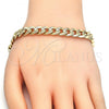 Oro Laminado Basic Bracelet, Gold Filled Style Polished, Golden Finish, 04.213.0153.08