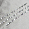 Sterling Silver Basic Anklet, Miami Cuban Design, Polished, Silver Finish, 03.420.0003.10