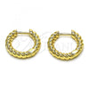 Oro Laminado Huggie Hoop, Gold Filled Style Polished, Golden Finish, 02.195.0169.15