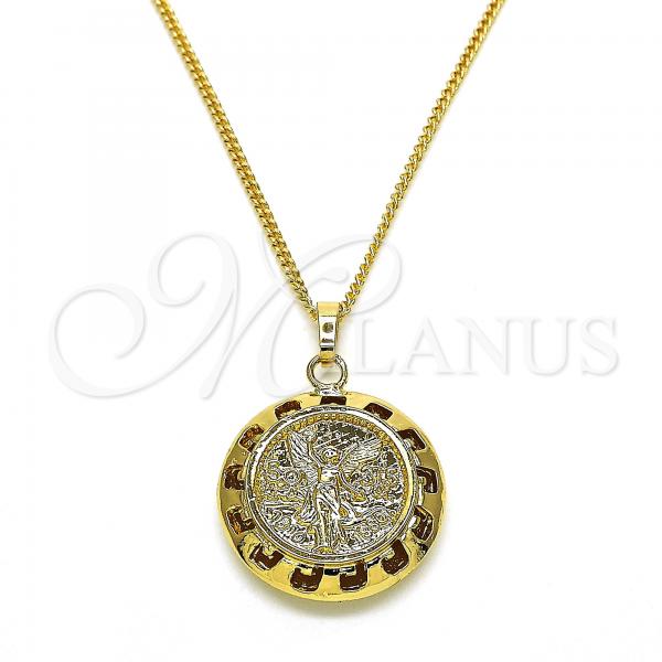 Oro Laminado Pendant Necklace, Gold Filled Style Polished, Golden Finish, 04.358.0016.20