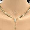 Oro Laminado Medium Rosary, Gold Filled Style Divino Niño and Crucifix Design, Polished, Golden Finish, 09.118.0014.24