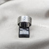 Stainless Steel Mens Ring, Polished, Rhodium Finish, 01.63.0686.11