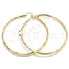 Oro Laminado Extra Large Hoop, Gold Filled Style Polished, Golden Finish, 02.170.0235.90