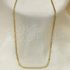 Oro Laminado Basic Necklace, Gold Filled Style Polished, Golden Finish, 04.213.0066.22