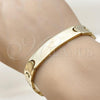 Stainless Steel Solid Bracelet, Polished, Golden Finish, 03.114.0374.09